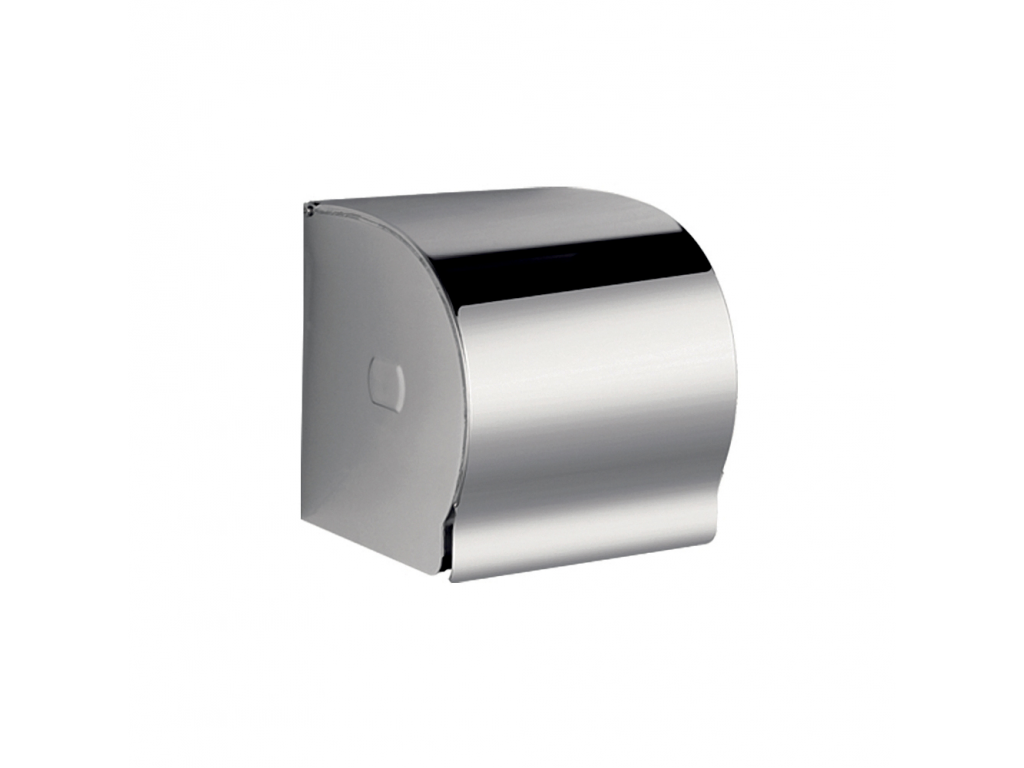 CLASSIQUE - Toilet roll holder, Stainless steel, with cover and lock