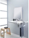 Electric adjustable washbasin support