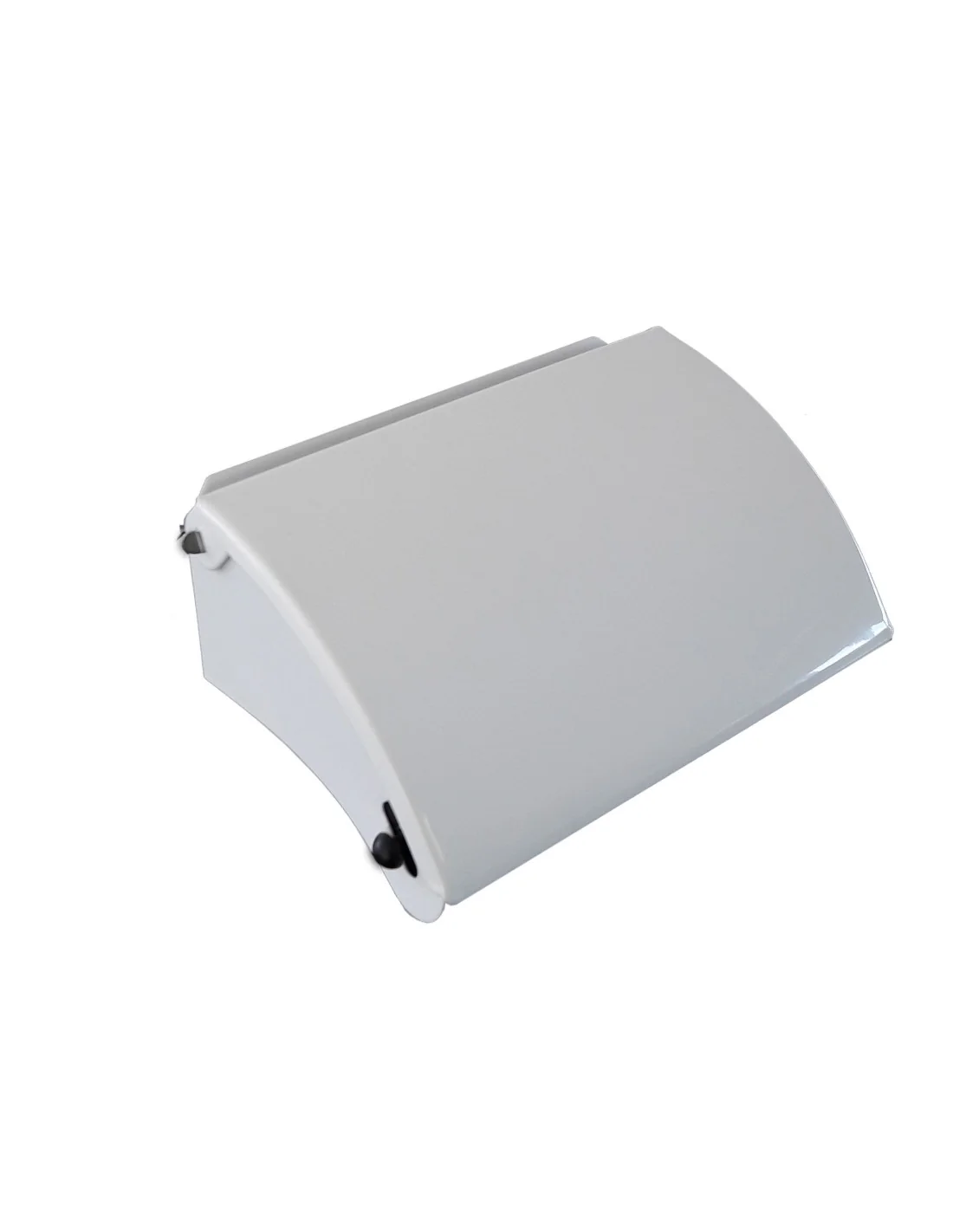 Toilet paper dispenser with CLASSIC steel cover