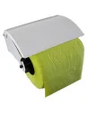 Toilet paper dispenser with CLASSIC steel cover