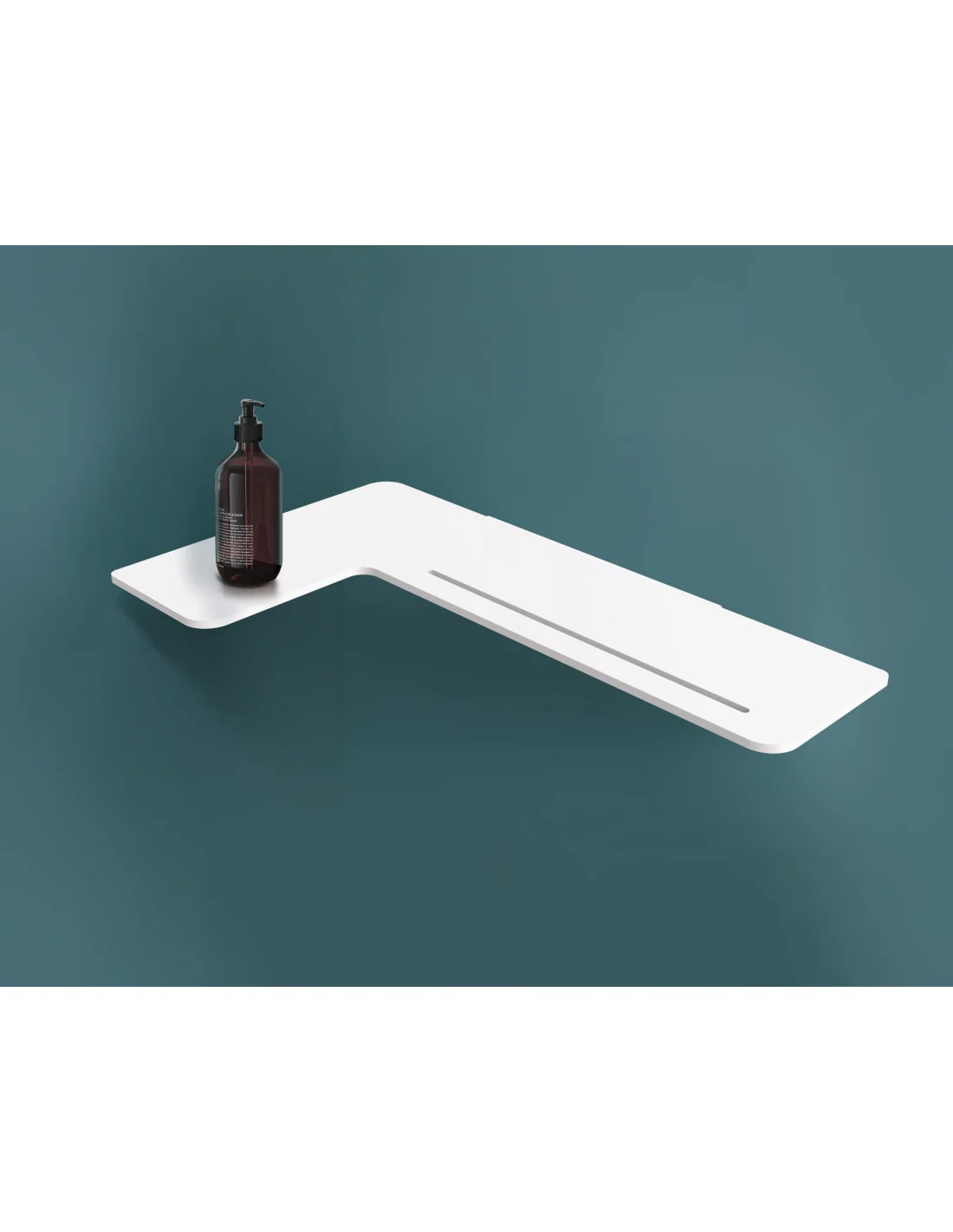 ALUR L-shaped shower shelf