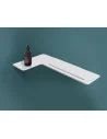 ALUR L-shaped shower shelf