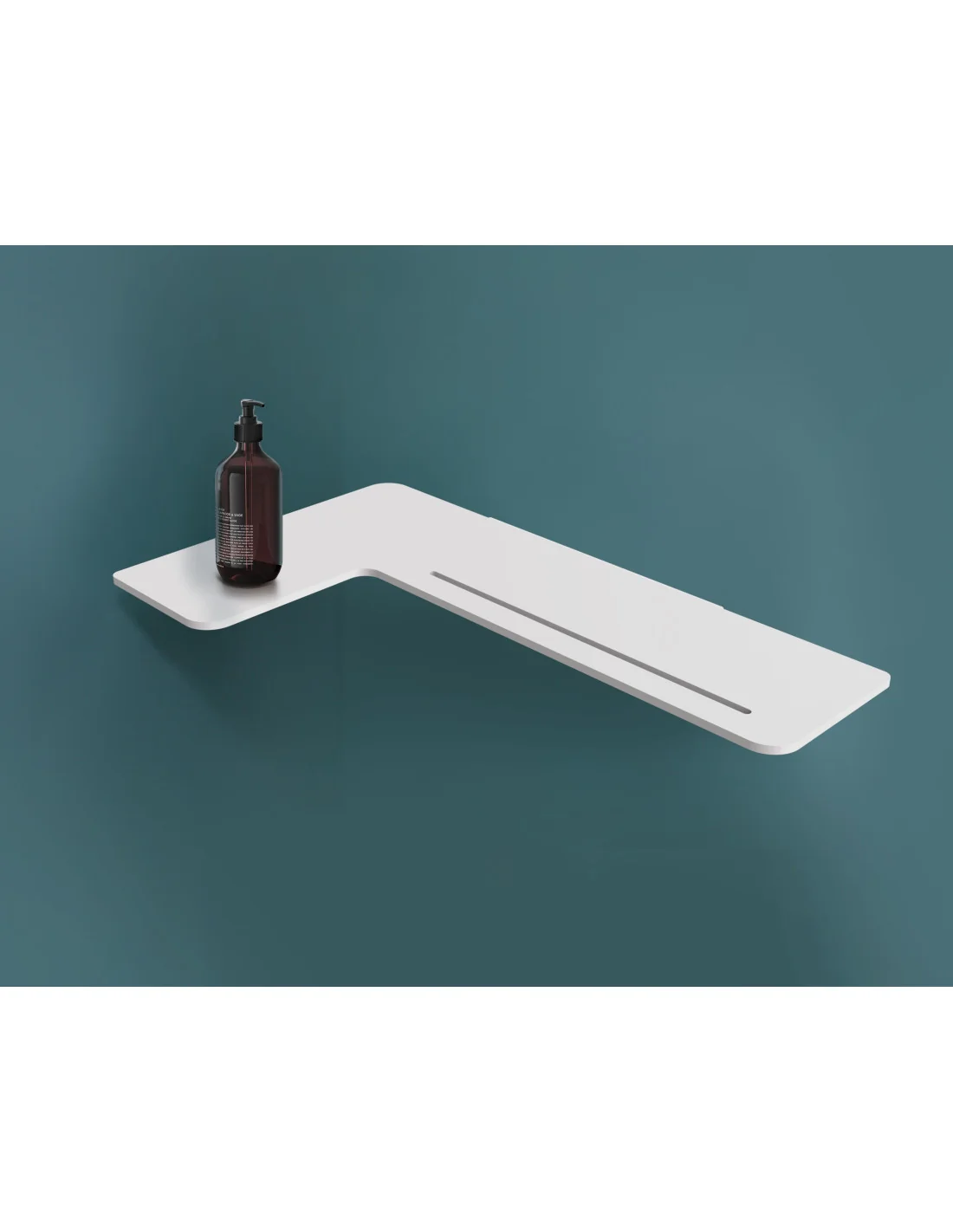 ALUR L-shaped shower shelf